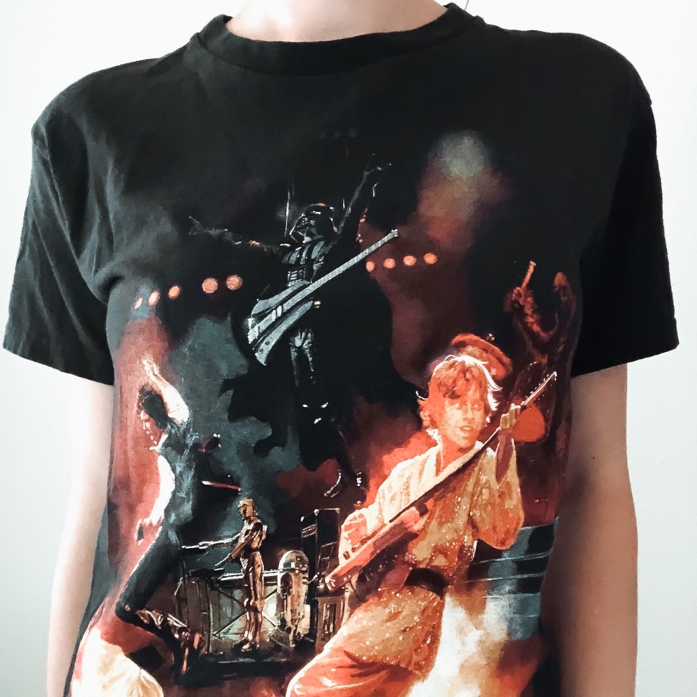 Vintage Star Wars graphic band t-shirt men’s small